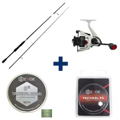 EVOK Packs Et Ensembles-Pack Canne Prediction 2.08m, 7-28g + Moulinet Prediction 2500Fd + Tresse + Fluorocarbone