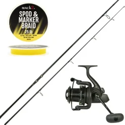 MACK2 Packs-Pack Carp Addict Spod 12' 5lbs + Falcon 5000 Spod + Tresse