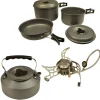 MACK2 Packs|Bivouac/Confort-Pack Cooking Logistik Powerful Stove + Logistik Kettle + Logistik Cookware Set