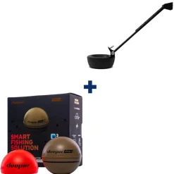DEEPER Packs-Pack Chirp+V2 + Support pour fixation sur bateau amorceur
