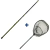 GARBOLINO Packs & Ensembles-Pack Canne Téléscopique 3m + Epuisette Pliante