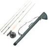 SILVER STONE Packs-Pack Kit Mouche Silverstone Liberty Fly Fishing Kit 9" Soie de 4/5 + Tube  de transport 105cm