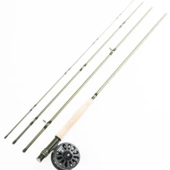SILVER STONE Packs-Pack Kit Mouche Silverstone Liberty Fly Fishing Kit 9" Soie de 4/5 + Tube  de transport 105cm