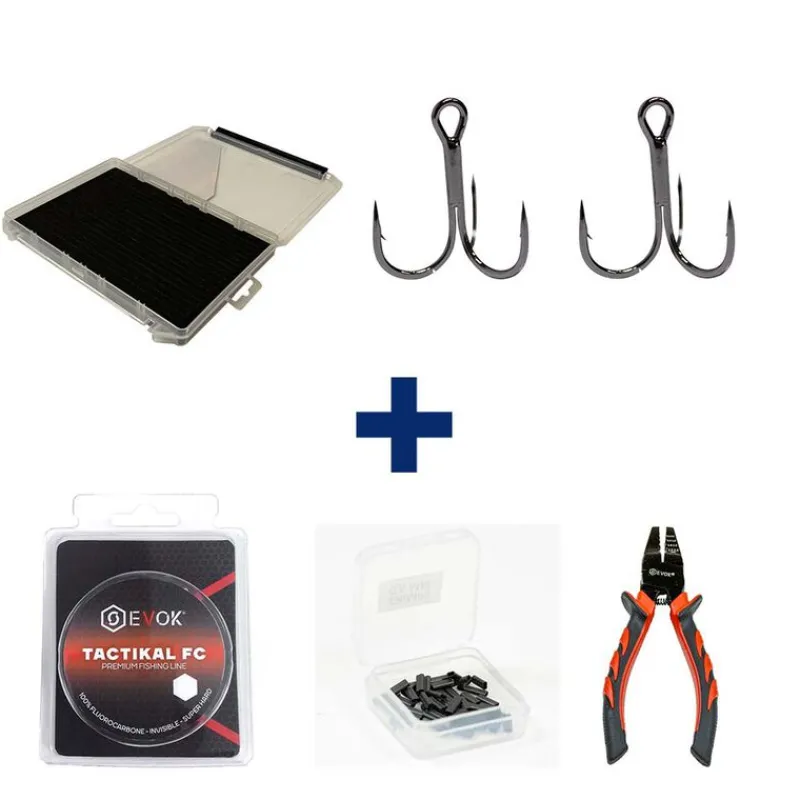 PACIFIC PECHE Packs Et Ensembles-Pack Montage Stingers Vertical M (leurres 12,5 -15 cm)