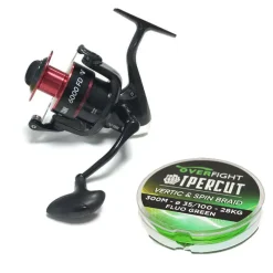 OVERFIGHT Packs Et Ensembles|Moulinets-Pack Moulinet Tank 6000 FD + Tresse 35/100