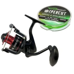 OVERFIGHT Packs Et Ensembles|Moulinets-Pack Moulinet Vertical Tank 5000FD + Tresse 35/100