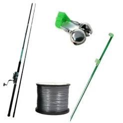 PACIFIC PECHE Packs Et Ensembles-Pack Pêche du silure Overfight Combo Tank Allround 3m, Max 600g + Fil + Pique + Grelot
