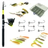 PACIFICPECHE Découverte Pêche Du Carnassier|Packs Et Ensembles-Pack Prêt à Pêcher Perche Bzone Striker Telespin 210M 5-21g + Moulinet + Nylon + Leurres + Boites