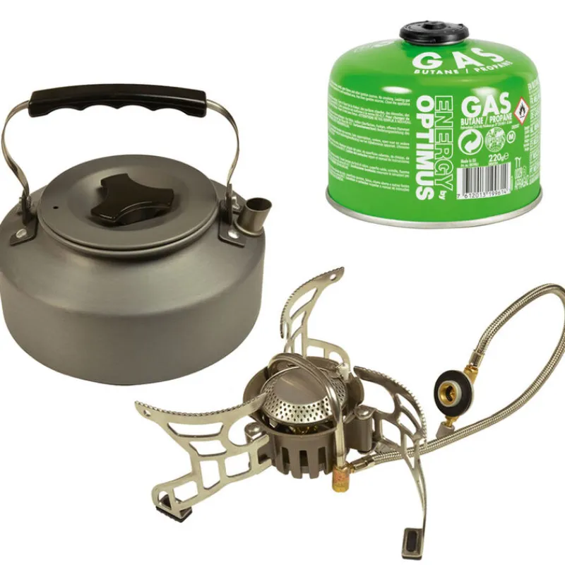 PACIFIC PECHE Packs|Bivouac/Confort-Pack Réchaud + Kettle