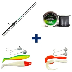 Packs Et Ensembles-Pack Tank Heavy Spin + Monofilament + 2 Leurre