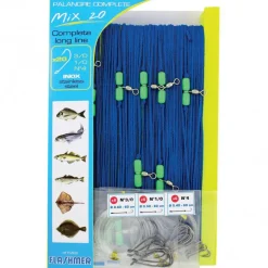 FLASHMER Bas De Lignes / Lignes Montées-Palangre mix 50m 20 hameçons