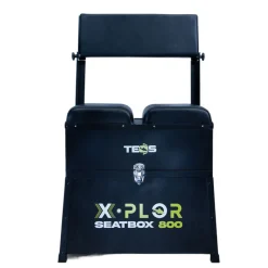 TEOS Paniers / Stations-Panier de pêche au coup alu large 3 tiroirs avec dossier