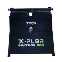 TEOS Paniers / Stations-Panier de pêche au coup alu large 3 tiroirs avec dossier