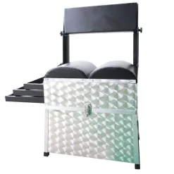 TEAM FRANCE Paniers / Stations-Panier de pêche au coup alu large 3 tiroirs avec dossier