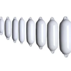 MAJONI Équipements-Pare-battage Eco Fender 3 - 2 yeux - ø15x60cm - blanc