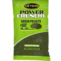 FUN FISHING Appâts / Amorces-Pellet d'amorçage Power Crunchy green pellet 2kg