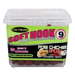 FUN FISHING Appâts / Amorces-Pellet d'Eschage Soft Hook Pellets Pois Chiche Epice 110G
