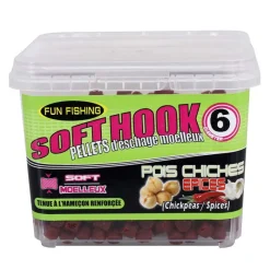 FUN FISHING Appâts / Amorces-Pellet d'Eschage Soft Hook Pellets Pois Chiche Epice 110G