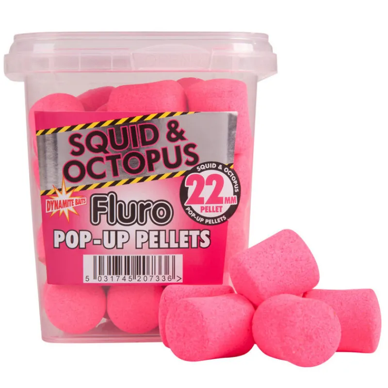 DYNAMITE BAITS Appâts / Amorces-Pellet Pop up Dynamite Bait Fluoro Pellet Squid Octopus