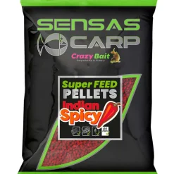 SENSAS Appâts / Amorces-Pellet Super Feed Indian Spicy 650 g