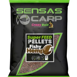 SENSAS Appâts / Amorces-Pellet Super Feed Fishy Hemp 650 g