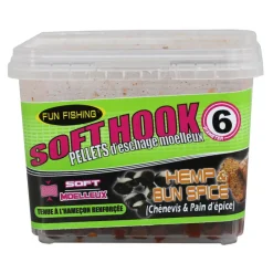 FUN FISHING Appâts / Amorces-Pellets d'Eschage Soft Hook Pellets Hemp et Bun Spice 120G