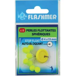 FLASHMER Montages / Hameçons-Perles flottantes sphériques stop float 10mm