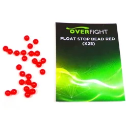 OVERFIGHT Acc. Montage / Hameçons-Perles Float Stop Bead Red x25