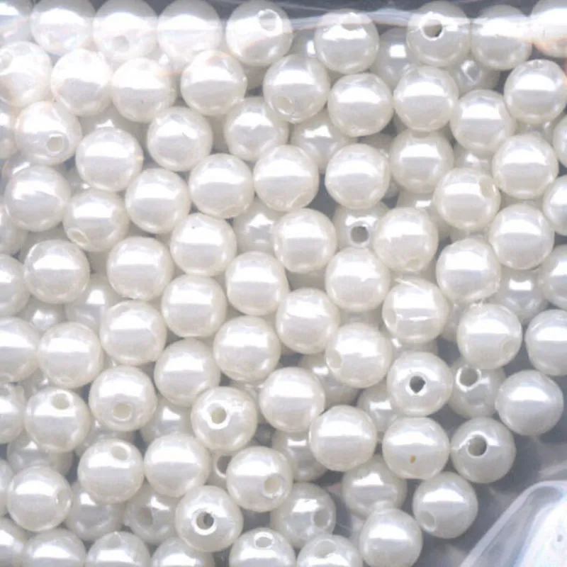 FLASHMER Montages / Hameçons-Perles ronde blanche