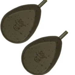 KORDA Acc.Montages/Hameçons-Plomb in line flat pear (x2)