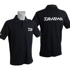 DAIWA Vêtements|Vêtements / Wading-Polo noir manches courtes