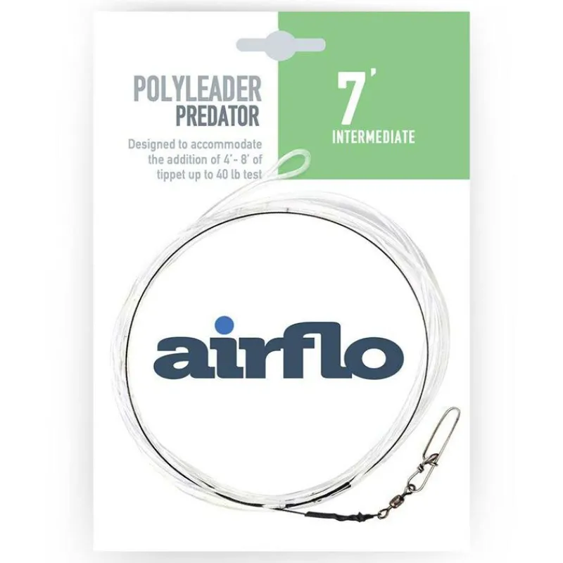 AIRFLO Filaments-Polyleader intermédiare Predator Titanium 7' (2,13m)