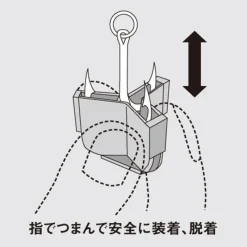 VERSUS Montages / Hameçons|Hameçons Et Montages-Protège Triple vs-52 Noir