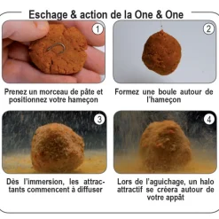 FUN FISHING Appâts / Amorces-Pâte d'eschage coup one and one krill 500g