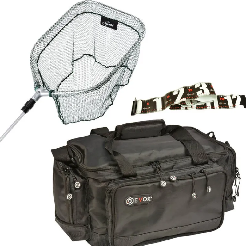 PACIFIC PECHE Packs Et Ensembles|Bagagerie Et Rangement-Sac Transport 4 Boites Inclus + Epuisette + Toise