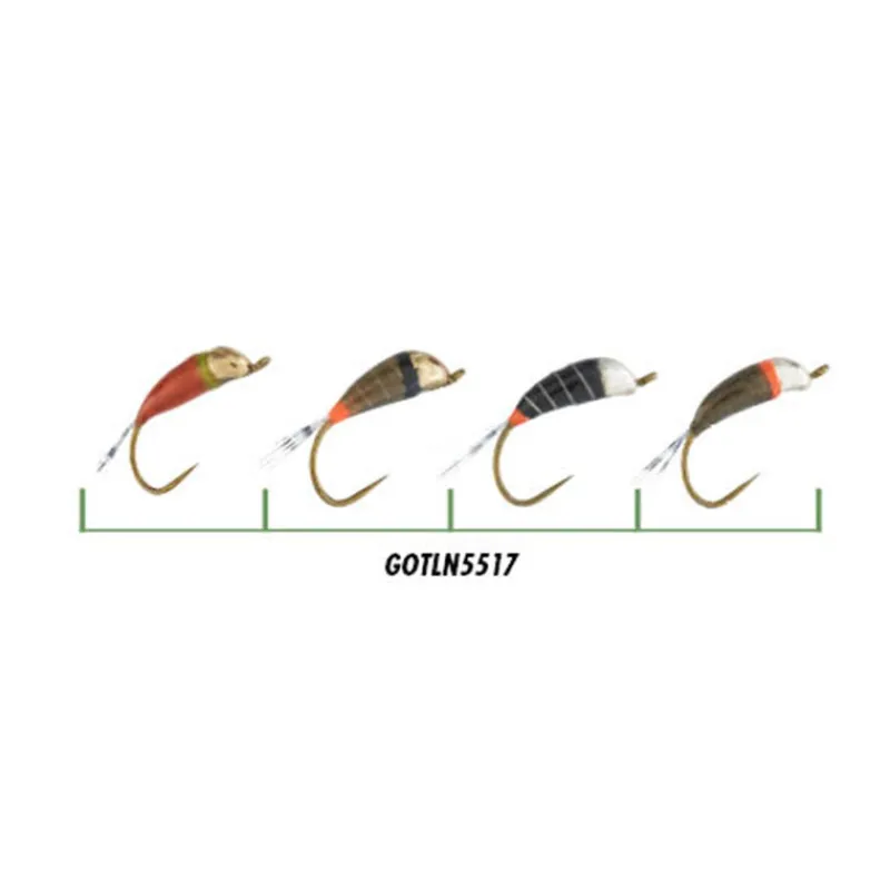 GARBOLINO Mouches-Set de Nymphe Javi Versions Lisses x4