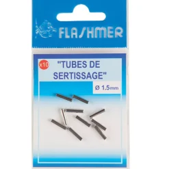 FLASHMER Pêche Du Thon|Surfcasting-Sleeve inox (pochette de 10 pièces)