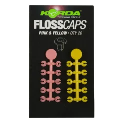 KORDA Acc.Montages/Hameçons-Stop appât carpe floss caps pink/yellow (x20)