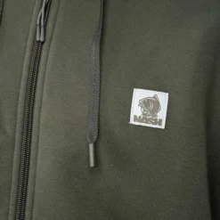 NASH Vêtements-Sweat Make it Badge Zipped Hoody Green