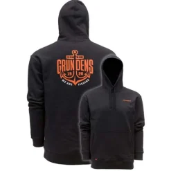 GRUNDENS Vêtements-Sweatshirt Displacement Hoodie Logo Black Anchor Black