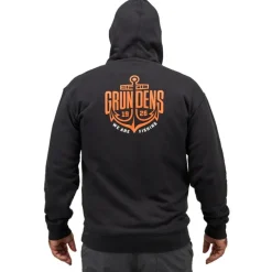 GRUNDENS Vêtements-Sweatshirt Displacement Hoodie Logo Black Anchor Black