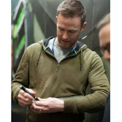 KORDA Vêtements|Vêtements-Sweat-shirt kore olive zip hoodie