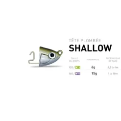 FIIISH Pêche Aux Leurres|Leurres-Tete plombee black minnow 120 shallow 6g (x2)