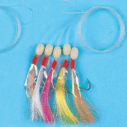 FLASHMER Bas De Lignes / Lignes Montées|Leurres-Train de plumes mer leurre a bar couleur