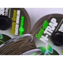 KORDA Acc.Montages/Hameçons-Tresse à bas de ligne carpe n-trap semi -stiff green 20m