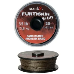 MACK2 Acc.Montages/Hameçons-Tresse à bas de ligne carpe furtiskin heavy camo coated hooklink braid 20m