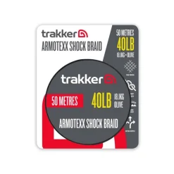 TRAKKER Acc.Montages/Hameçons-Tresse à bas de ligne Armotexx Shock Braid 20m