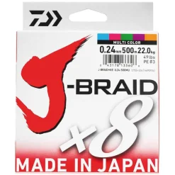 DAIWA Tresses, Nylons, Fluorocarbones-Tresse jbraid 8 brins multi-color 500m