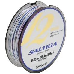 DAIWA Pêche Du Thon|Tresses, Nylons, Fluorocarbones-Tresse saltiga 12 brins ex 2.0 bobine de 600m