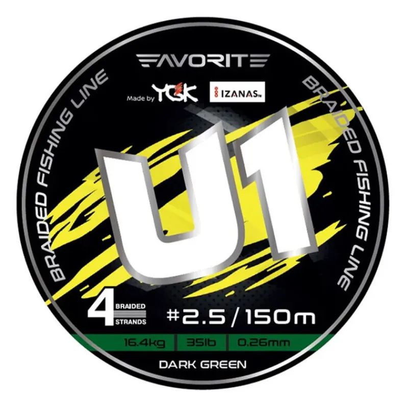 FAVORITE Tresses, Nylons, Fluorocarbones-Tresse U1 4 brins 150m